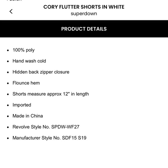 Superdown Cory flutter shorts - Picture 4 of 8